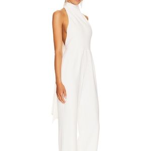 Sold out! SAU LEE Portia white halter jumpsuit size 2